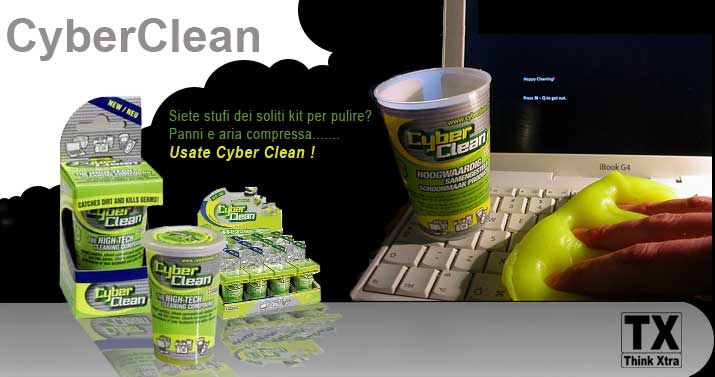 CyberClean il composto pulente, rimuove sporco germi